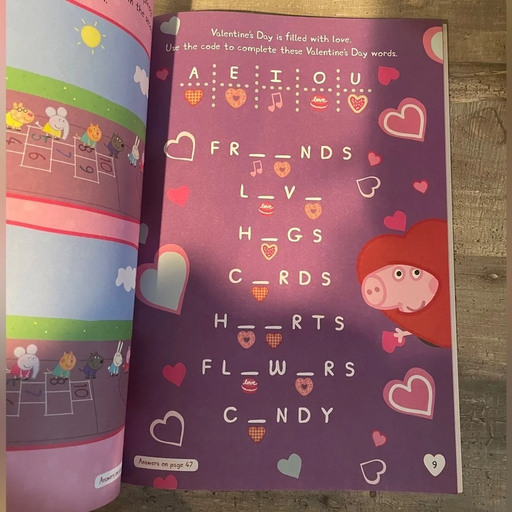 Peppa Pig Storybook Activity Sticker Collection Valentines Day Reading Set of 3